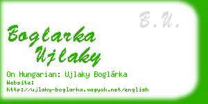 boglarka ujlaky business card